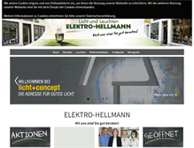 Tablet Screenshot of elektro-hellmann.de